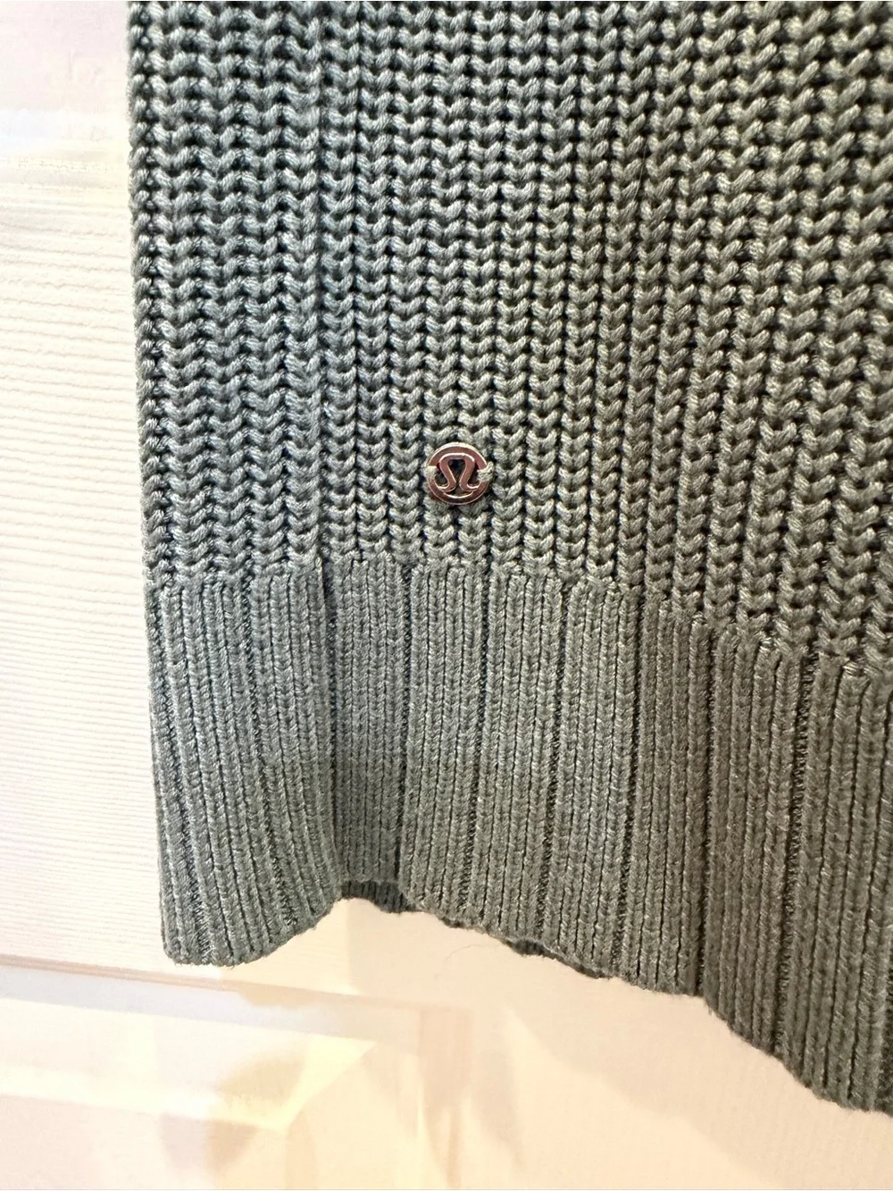 lululemon athletica Open-Front Long Cardigan - Sage